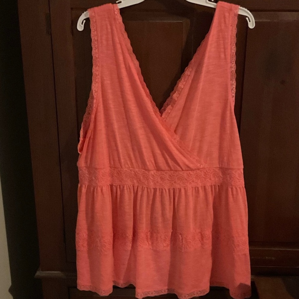 Torrid tank lace trim plus size 3